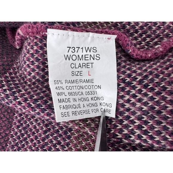 "Woolrich" Vintage Claret Rustic Moose Sweater Vest Moose Woodland Forest Preppy - Picture 5 of 9